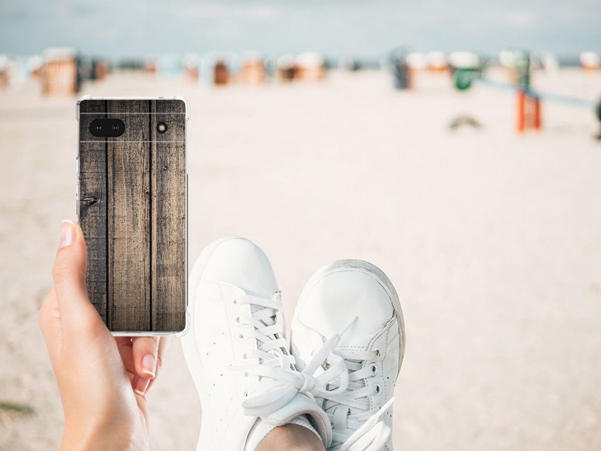Google Pixel 6A Stevig Telefoonhoesje Steigerhout