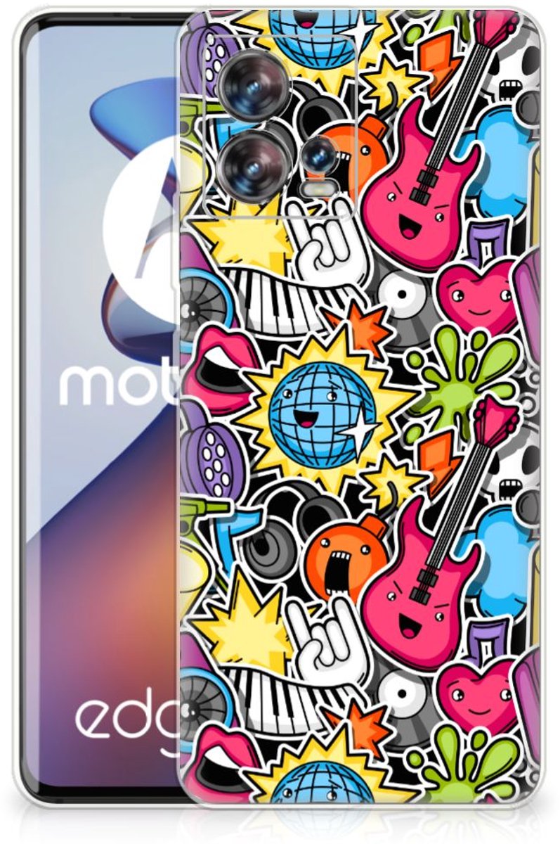 Motorola Edge 30 Fusion Silicone Back Cover Punk Rock