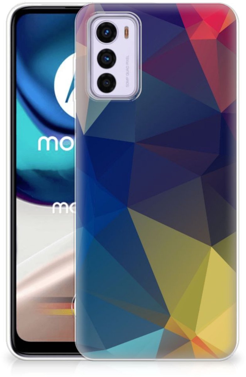 Motorola Moto G42 TPU Hoesje Polygon Dark