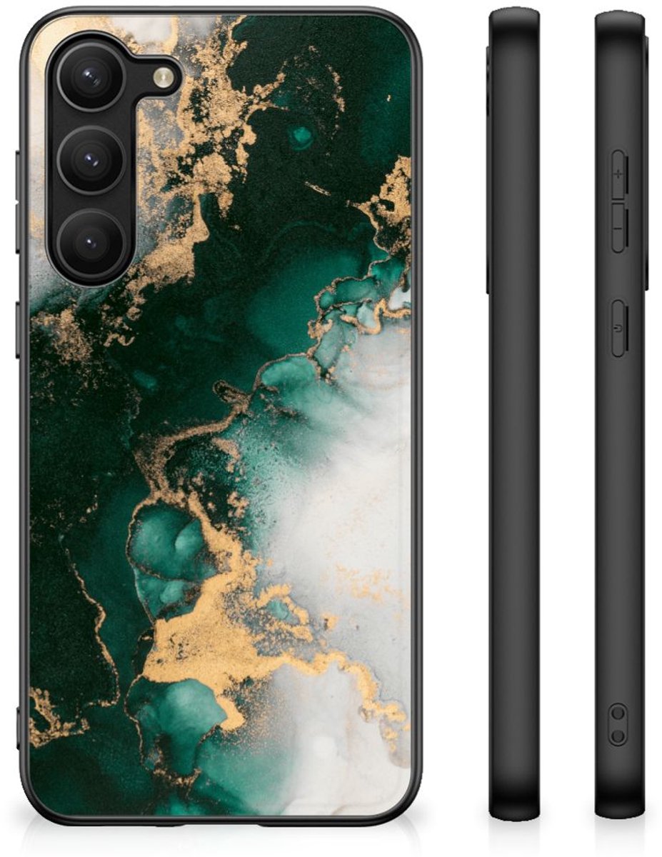 Marmeren Print Telefoonhoesje voor Samsung Galaxy S23 Plus Marmer Groen