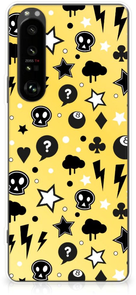 Silicone Back Case Sony Xperia 1 III Punk Geel
