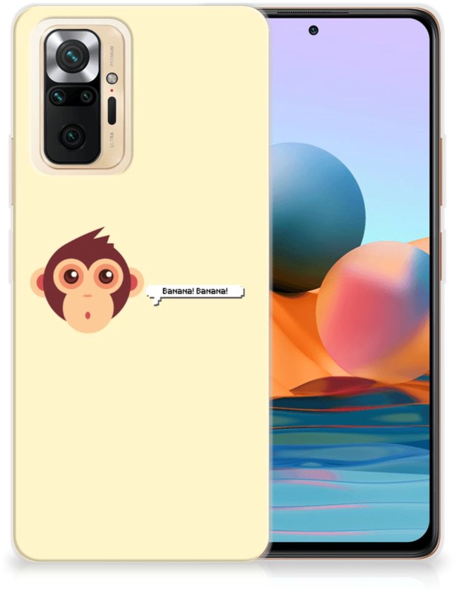 Xiaomi Redmi Note 10 Pro Telefoonhoesje met Naam Monkey