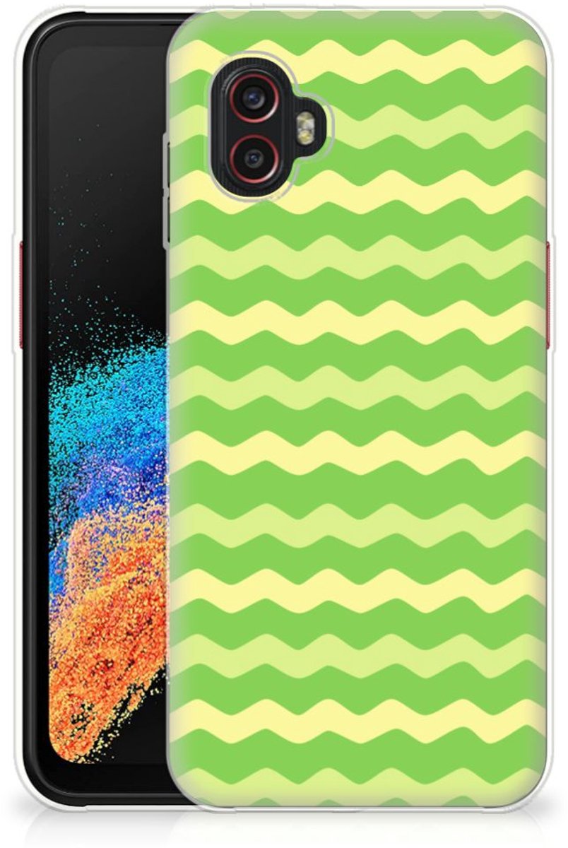 Samsung Galaxy Xcover 6 Pro TPU bumper Waves Green