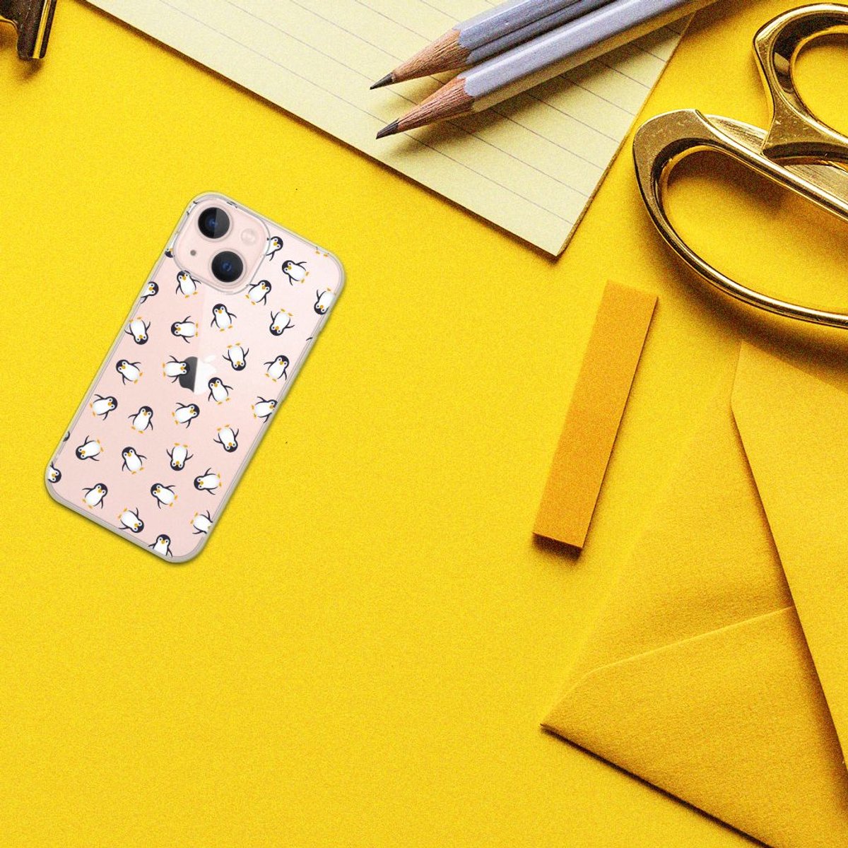 TPU bumper voor iPhone 13 mini Pinguïn