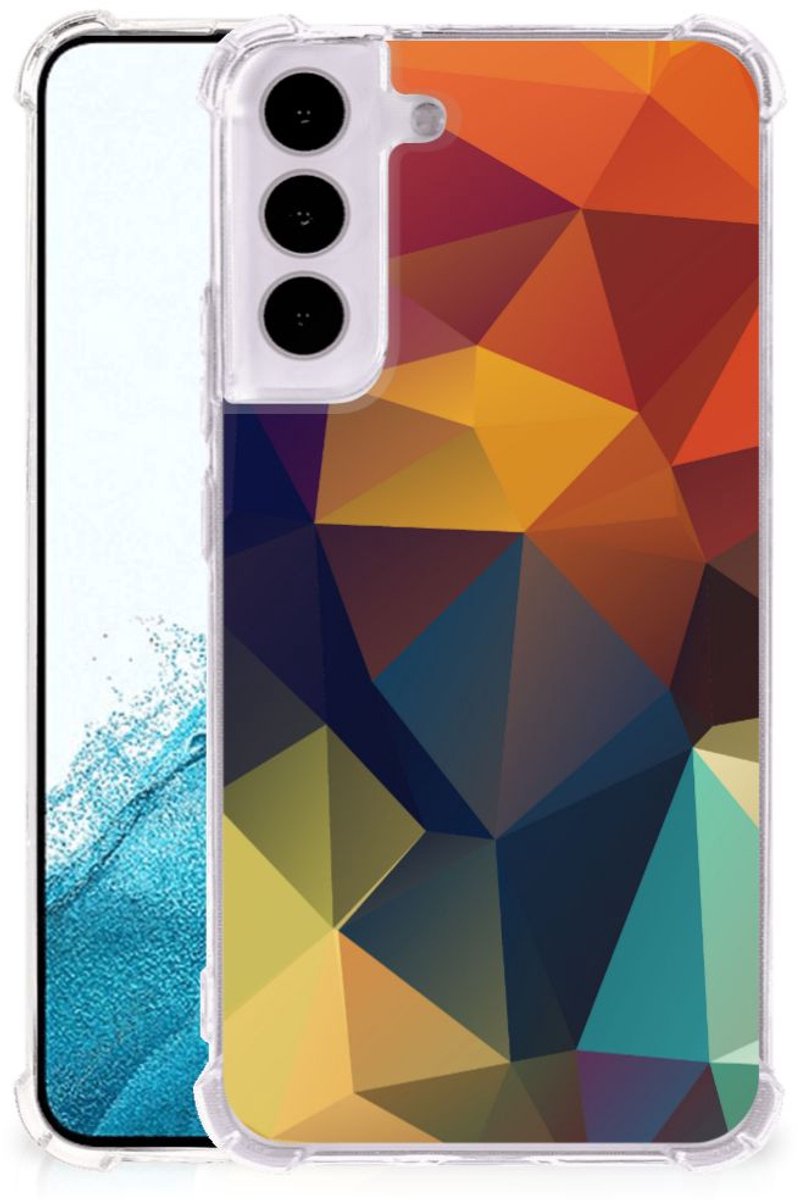 Samsung Galaxy S22 Shockproof Case Polygon Color