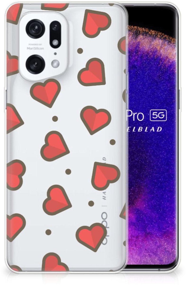 OPPO Find X5 Pro TPU bumper Hearts