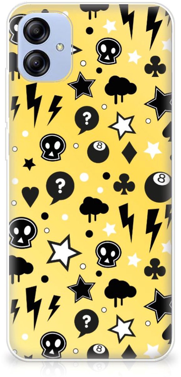 Silicone Back Case Samsung Galaxy A04e Punk Geel