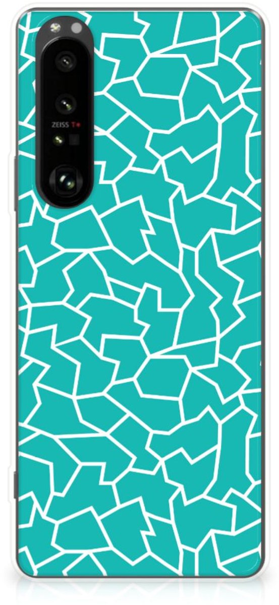Sony Xperia 1 III Hoesje maken Cracks Blue
