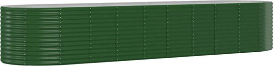 Plantenbak verhoogd 100x100x33,5 cm staal olijfgroen kopen Plantenbak verhoogd 100x100x33,5 cm staal olijfgroen kopen