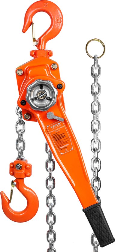 Toriexon 500 Lbs Handmatige Hendel Ketting Hijstoestel Mini Puller 1/4 Ton Capaciteit Draagbare Ketting Kom Langs 10 Voeten Lift G80 Ketting Ratchet Hefboom Hefboom met Haak