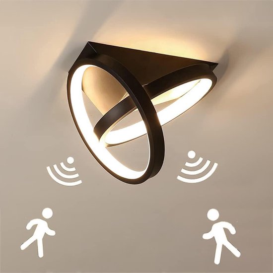LED plafondlamp met bewegingsdetector Moderne Plafond Licht met bewegingssensor 26W gang sensorlamp plafondverlichting voor hal trap woonkamer balkon keuken garage veranda kantoor