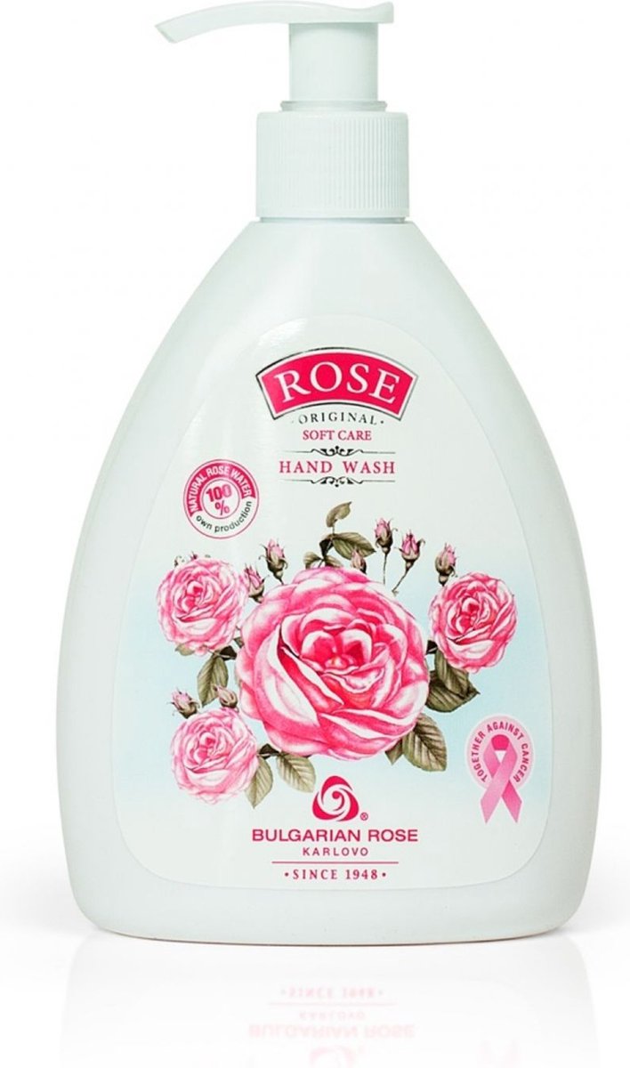 Goedkoopste Hand wash Rose Original | Zachte, parelachtige zeep met glycerine en 100 natuurlijke Bulgaarse rozenwater