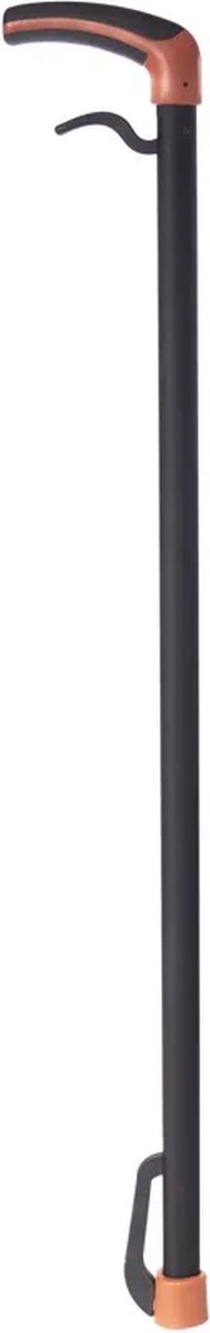 Wandelstok met grijper - 86,5 cm - Unieke Outdoor loopstok inclusief Helping Hand voor ouderen - Zwart