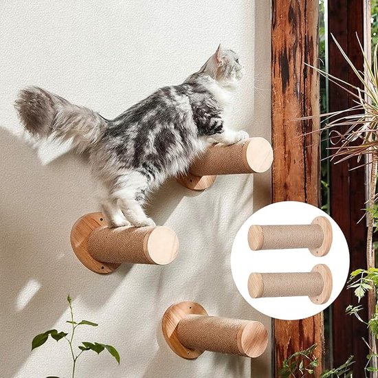 Pawhut Homcom® Dierentrap voor katten, trap, trap katten en honden, 4