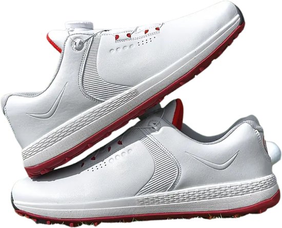 Livano Golfschoenen Heren - Sneakers - Golfkleding - Golfschoenen Antislip - Waterdicht - Golfen - Grijs & Wit 45 van Merkloos — afbeelding 2