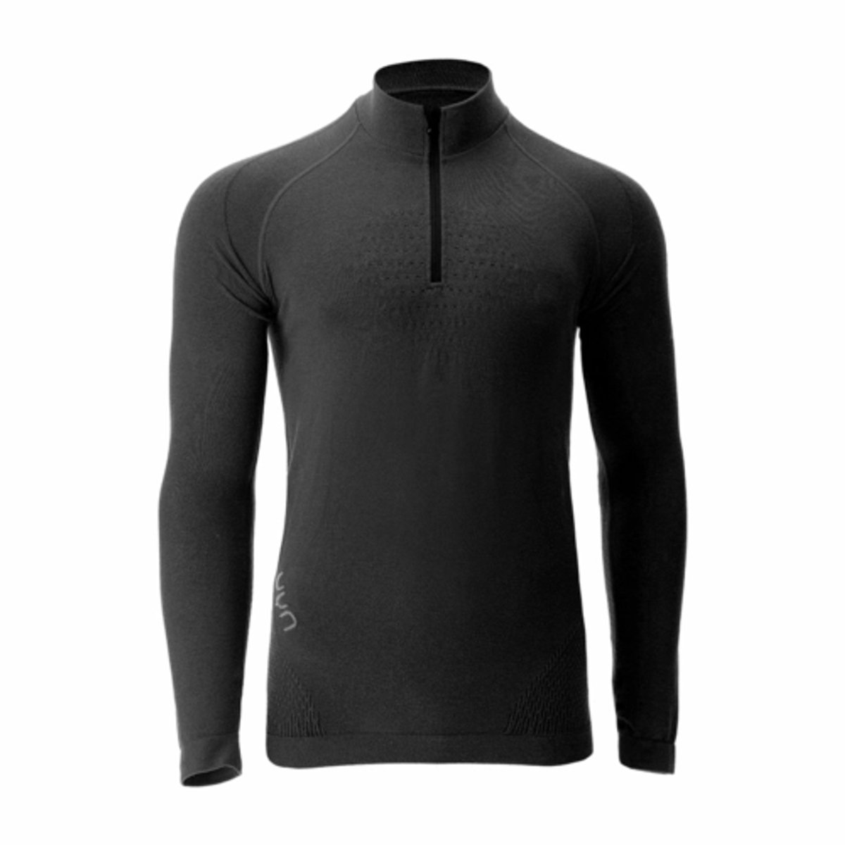 Ondershirt UYN Men Evolutyon Biotech Uw Shirt Long Sleeve Zip Up -L XL Zwart