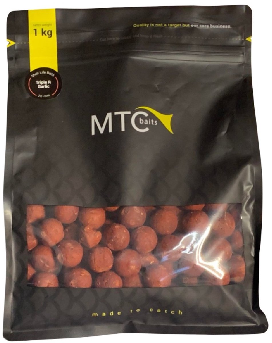 MTC Baits Triple R Garlic Boilies 20mm 1kg