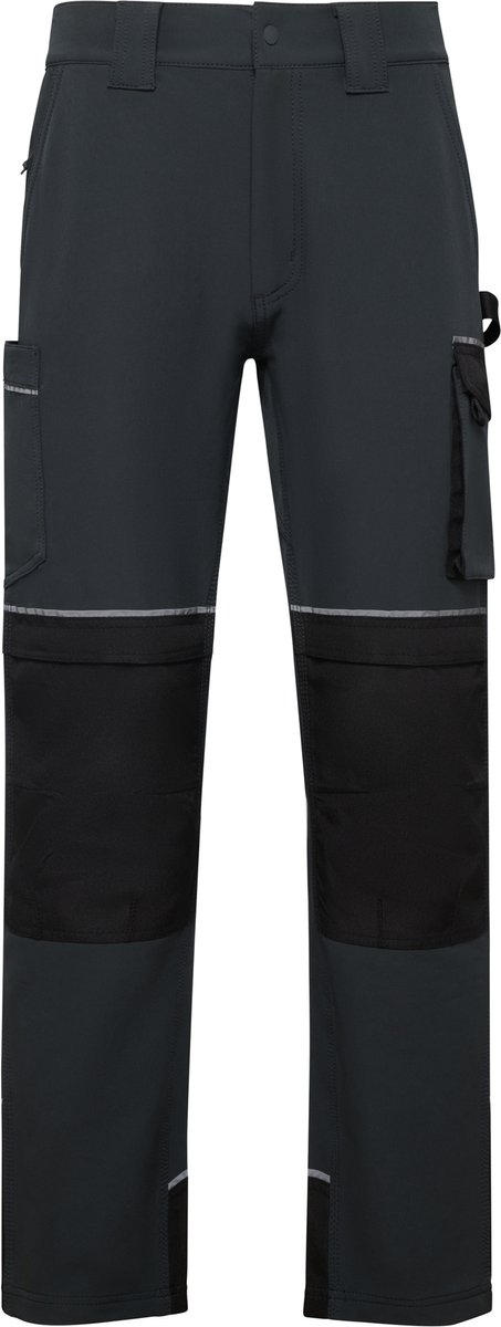 Donker Grijze Werkbroek met reflecterende details Model Wall merk Roly Size 58