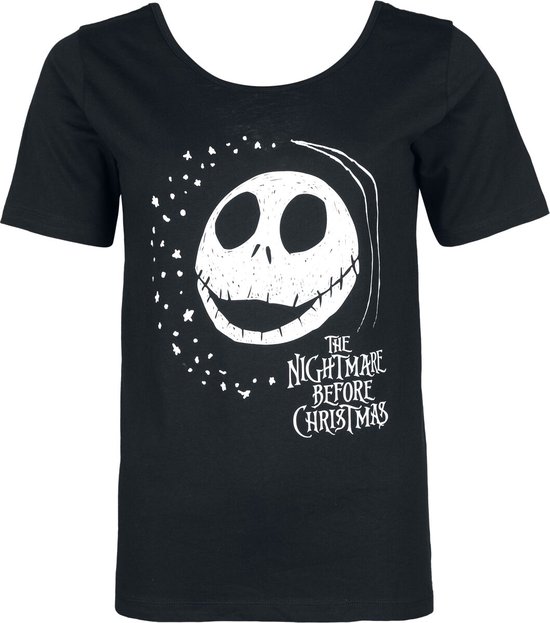 The Nightmare Before Christmas Jack Skellington Dames T-shirt - zwart - M