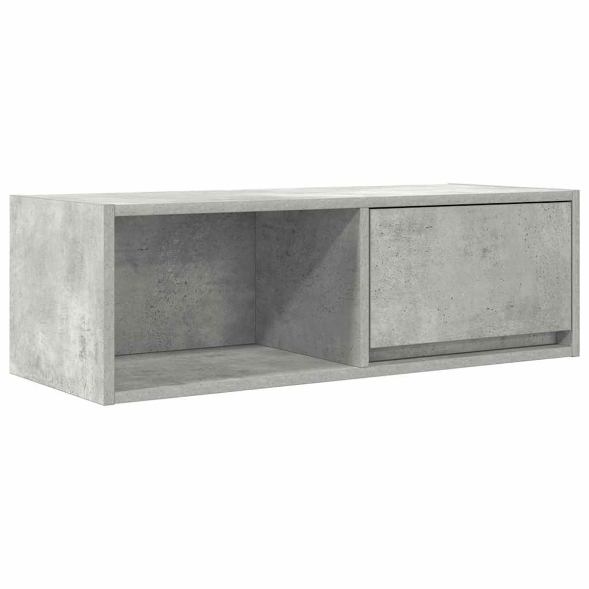 vidaXL - Tv-meubel - 80x31x25,5 - cm - bewerkt - hout - betongrijs