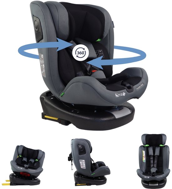 Nania - Siège auto SPIRIT pivotant 360° Isofix Jambe de force - I-Size 40-150 cm - Groupe 0 /1/2