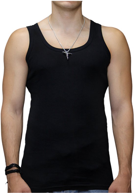 2 Pack Top kwaliteit Extra lang hemd - 100% katoen - Zwart - Maat 4XL-5XL