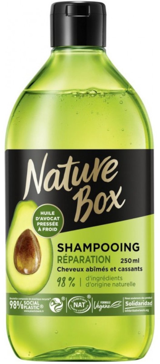 Nature Box Avocado Repair Shampoo 250ML Vegan Formule