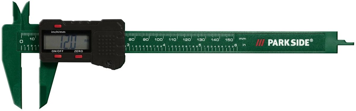 PARKSIDE Digitale Schuifmaat - Meetgereedschap Precisie-instrument Meten met display