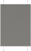 vidaXL - Plissé - store enrouleur - 100x150 - cm - largeur du tissu - 99,4 - cm - anthracite