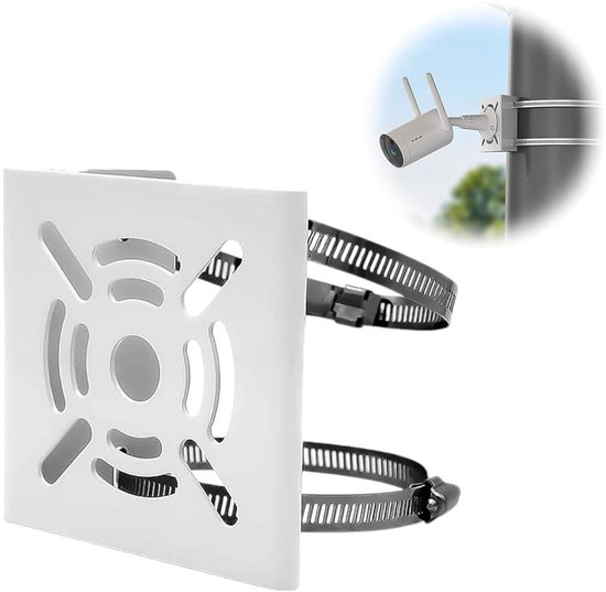 Verplaatsbare aluminium cameramast 4 meter 90mm met vrijstaand tegelframe - Dekker Cameramasten