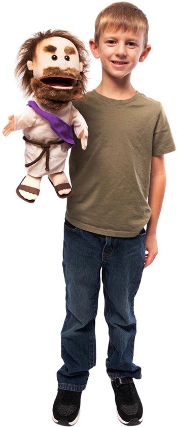 Bijbelse handpop Jezus - Sillypuppets 35cm - Bijbelverhalen - christelijke cadeaus - Doop - Communie - Zondagschool