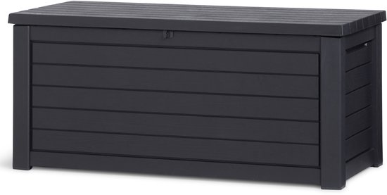 Wat zijn de beste tuinmeubelen voor een kleine tuin of balkon 17 Keter Northwood Opbergbox - 630L - 155.1x72.4x69.4 cm - Grafiet