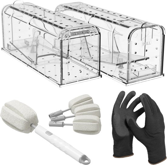 Jardon® Muizenval – Rattenval - Rattenkooi - Vangen Buiten - Kist - Ongedierte bestrijding - Voor Muizengif - Rattengif - Diervriendelijk - Herbruikbaar