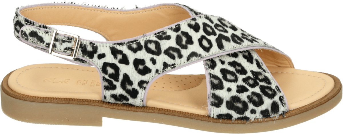 Ocra D447C Platte sandalenDames Sandalen Beige
