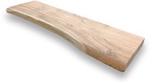 Etagère en acacia tronc d'arbre massif 60 x 20 cm - Etagères en bois pour mur - Etagère en bois - tronc d'arbre - Etagère tronc d'arbre - Etagère murale bois - Etagère murale