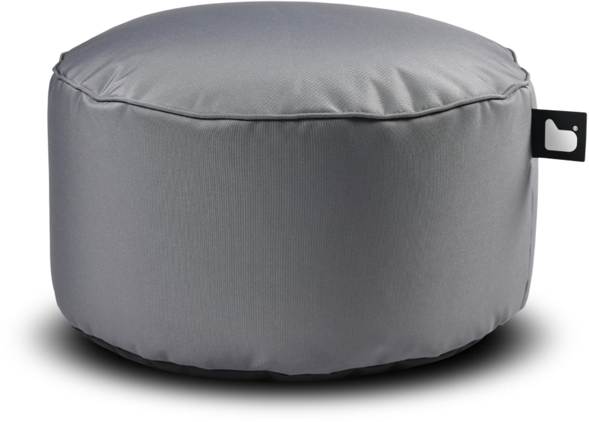 Extreme Lounging - b-poufe - poef rond - binnen & buiten - uv- en waterbestendig - ø60cm - grijs