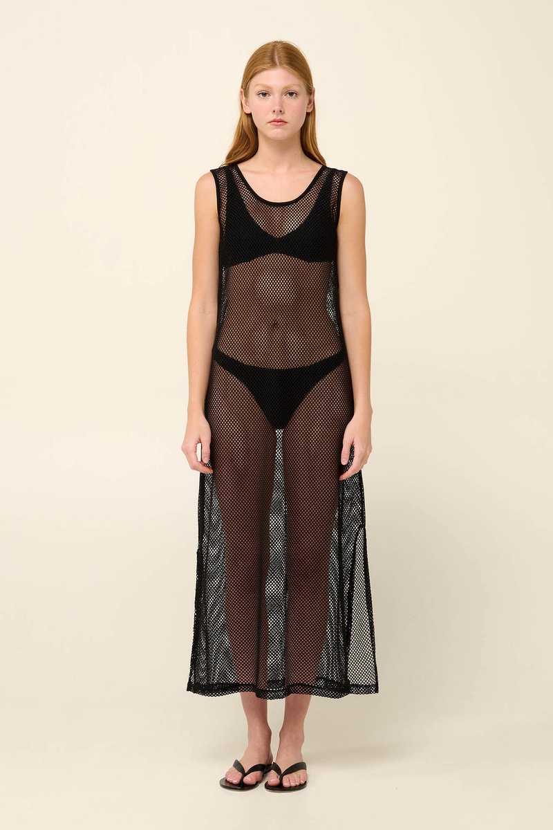 Vamp Dames Strandjurk Black Zwart L