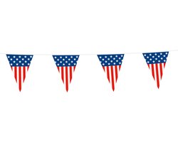 2x Vlaggenlijn USA 10 Meter - Voetbal EK WK Landen Land Feest Versiering Decoratie