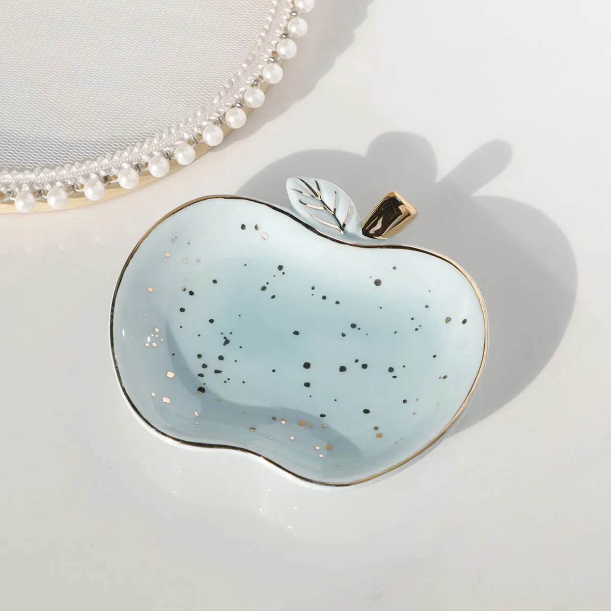 Sieraden Schaal - Decoratieve Schaal - Sieraden Houder - Apple - Blauw