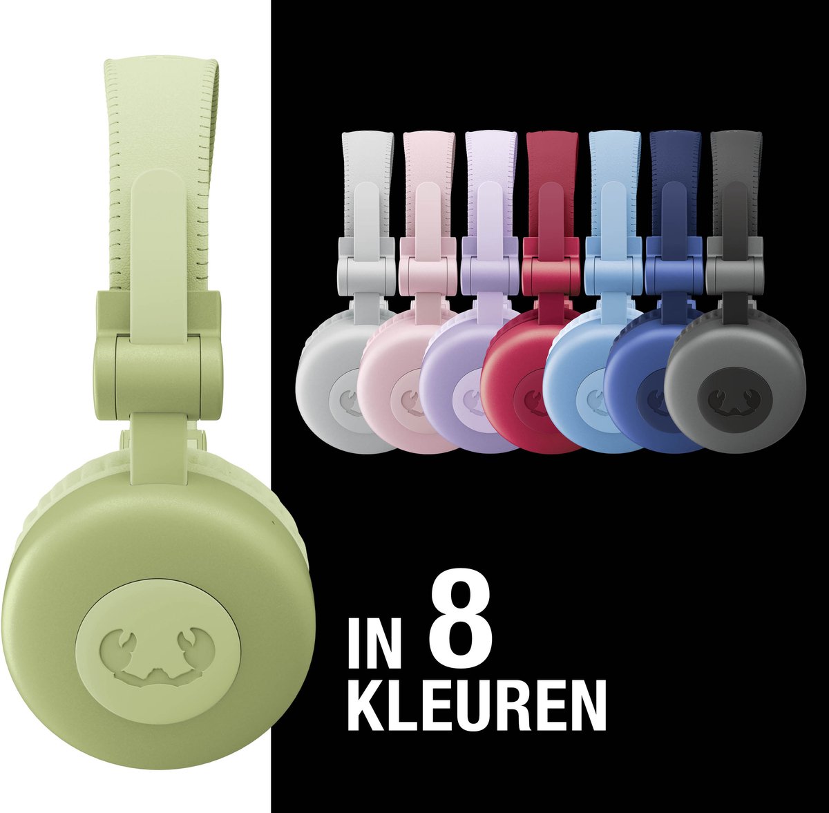 Fresh ‘n Rebel Code Core – Draadloze on-ear koptelefoon – Bluetooth - 30 uur Speeltijd - Wild Green – foto 4