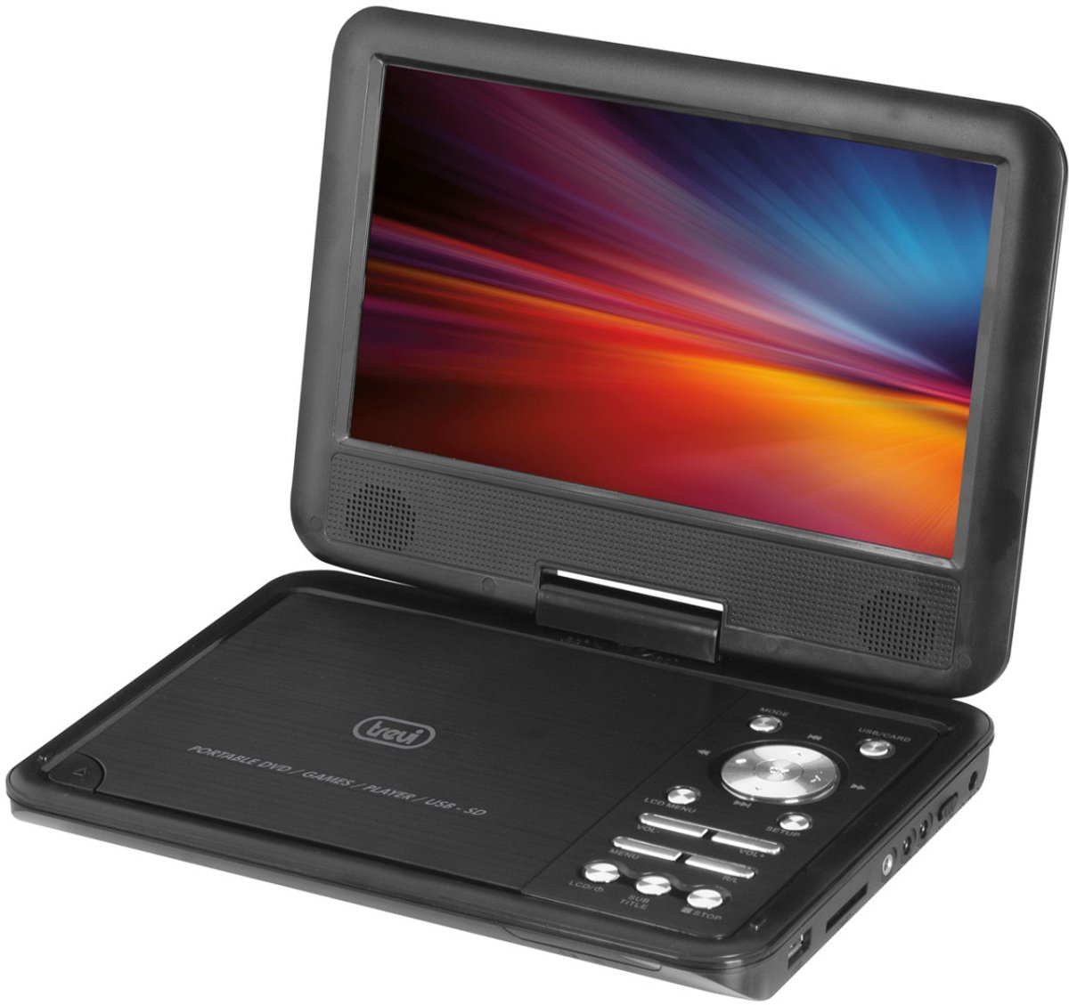 Trevi PDX 1409 S2 Draagbare dvd-speler Tafelblad 22,9 cm (9") Zwart