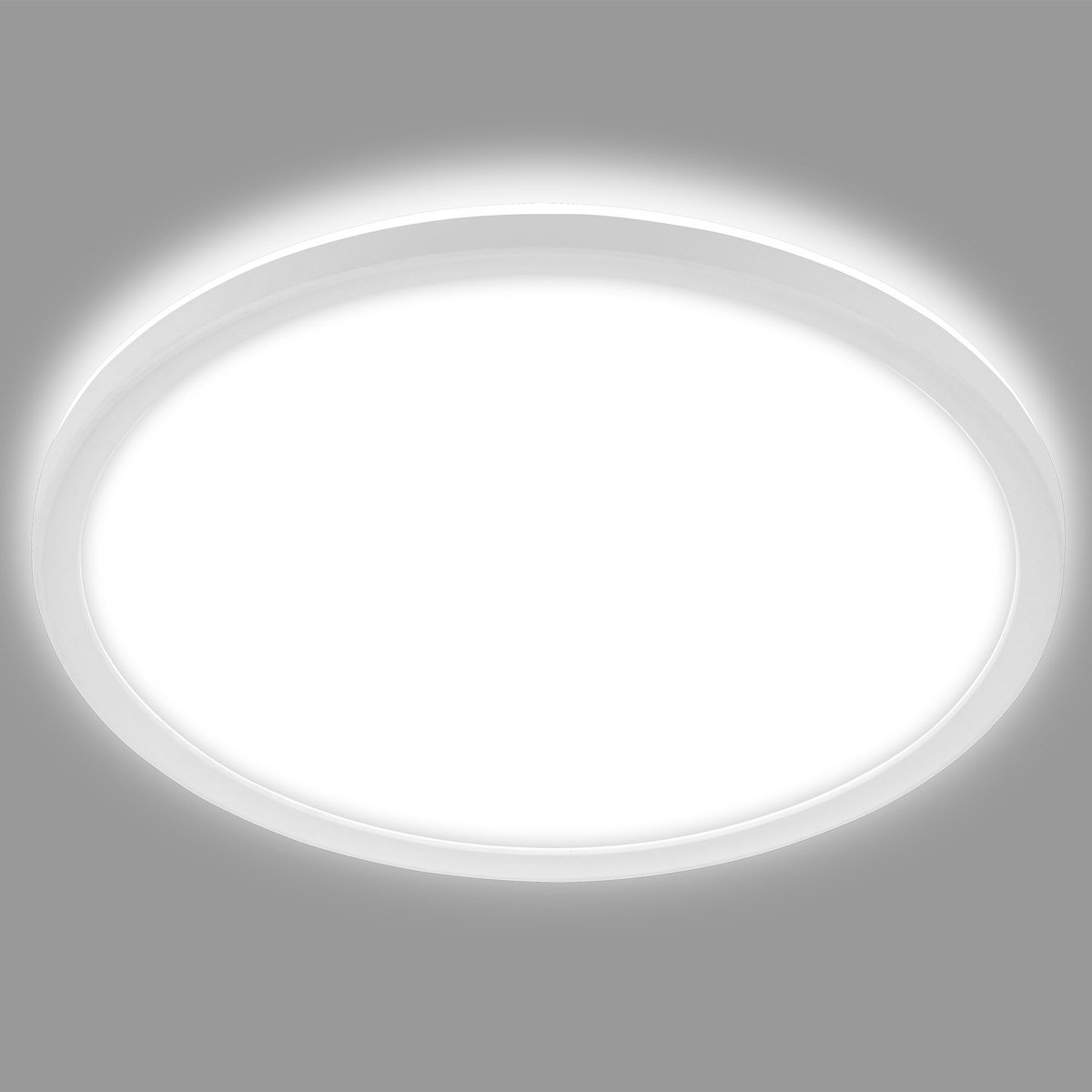 BRILONER - Led-badkamerlamp, kunststof-metaal/wit, incl. 1 x LED-printplaat 12W 1.20lm 3.000K, IP44, 29x6,5cm (DxH), plafondlamp, ceiling light, lampen, lamp slaapkamer, badkamerlamp