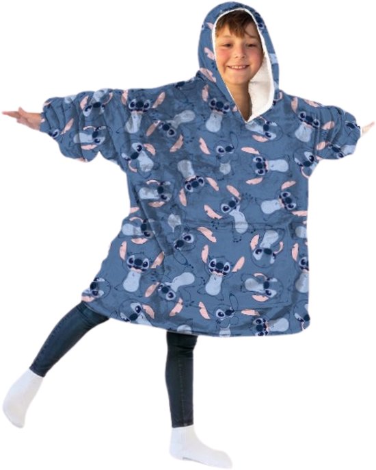 Disney Stitch Snuggle Hoodie Poncho Fleecedeken One Size
