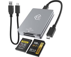 Rocketek Dual-Slot Portable UHS-II 10Gbps USB 3.2 CFexpress Type A & SD3.0 Memory Card Reader Rocketek Dual-Slot Portable UHS-II 10Gbps USB 3.2 CFexpress Type A & SD3.0 Memory Card Reader