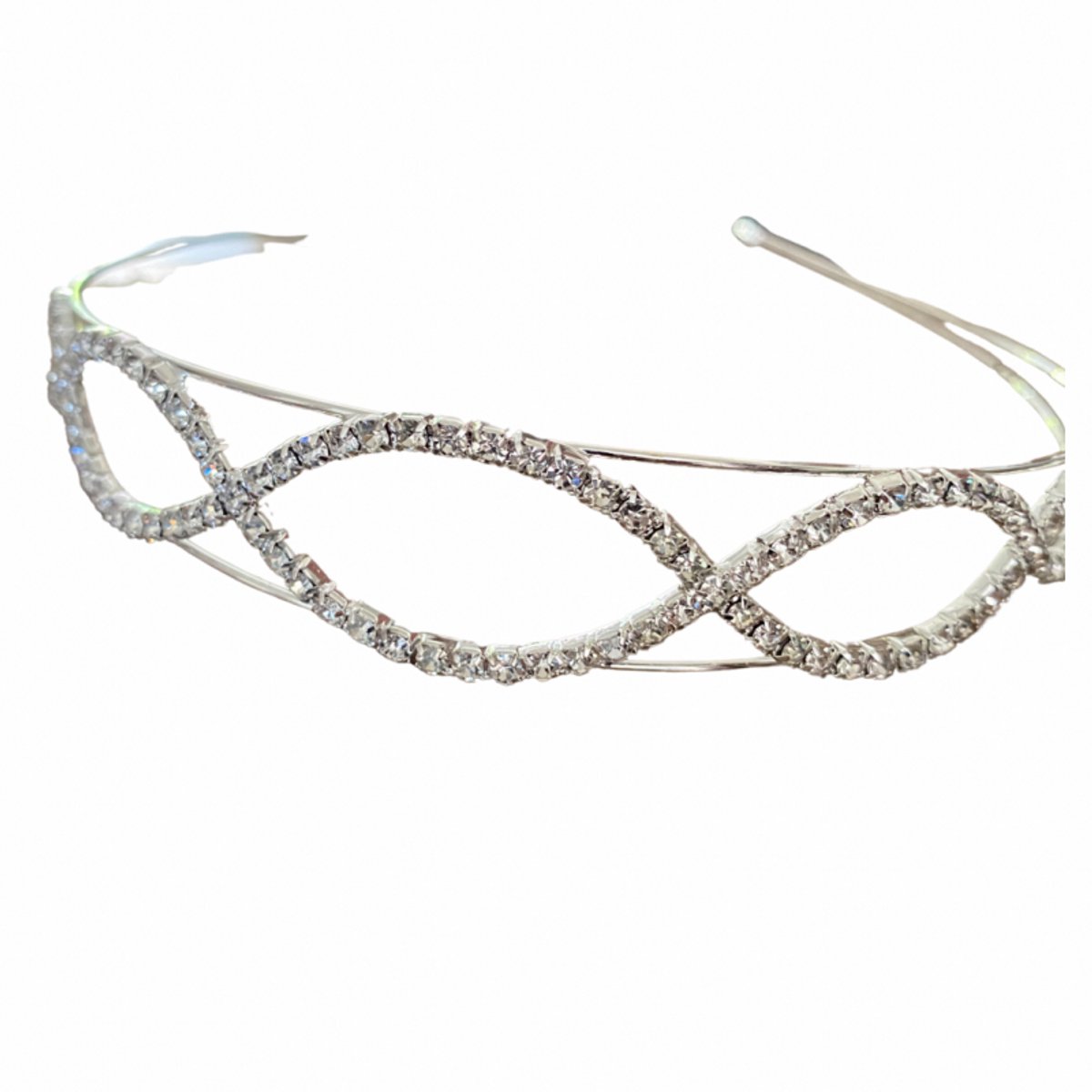 Haardiadeem-Strass-Forever-Zilverkleur - Charme Bijoux