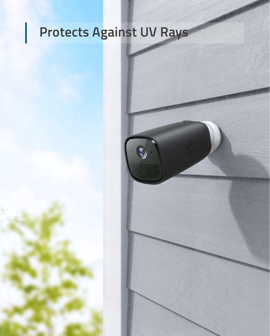 Eufy Cam 1 & 2 (pro) Siliconencase Skin (4-Pack) - Zwart van Eufy — afbeelding 3