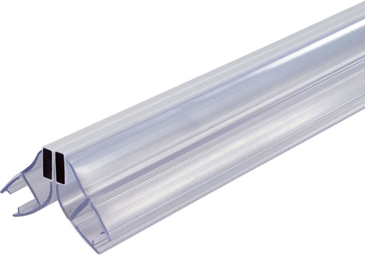 Magneetstrip met haakse hoek 90° enkelwerkend (Voor 8mm glasdikte)