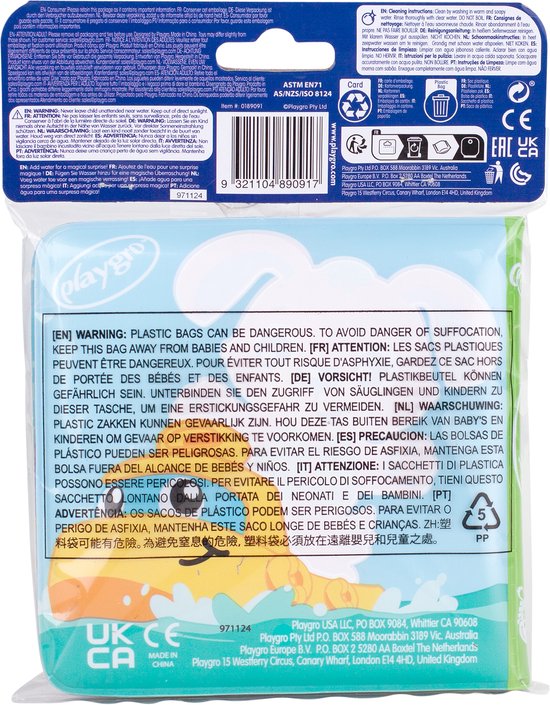 Playgro- Magisch Water Boek - Badboekje - Waterspeelgoed - Baby - Baby Boek - badboekje baby - speelgoed 1 jaar - waterspeelgoed baby - Waterspeelgoed Peuters van Playgro — afbeelding 4