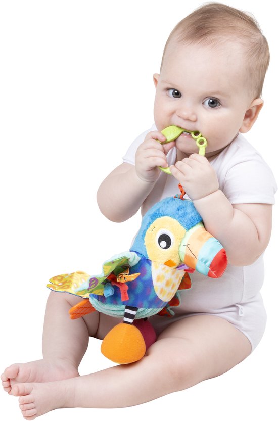 Playgro Activity Friend Tamika Toucan - Baby Speelgoed - Hangspeeltje - Kinderwagenspeeltje - Rammelaar - Kinderwagenaccessoire - Buggyaccessoire - - Educatief Speelgoed - Knuffeldier van Merkloos — afbeelding 3