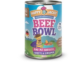 HAPPY JACKY Mono 6x410gD - Rundvlees met aardappel, wortel & lijnzaad